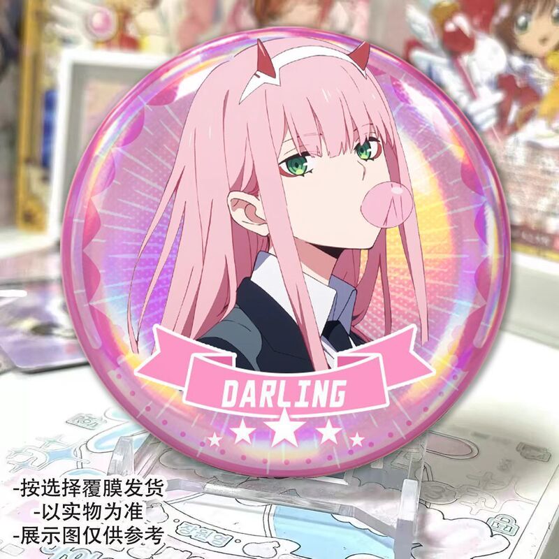 Darling in the Franxx Anime Peripheral 02 National Team Laser Badge Bar Pendant Collectible