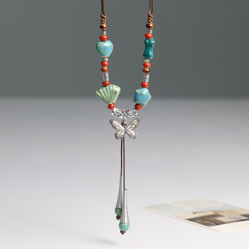 Retro ethnic necklace
