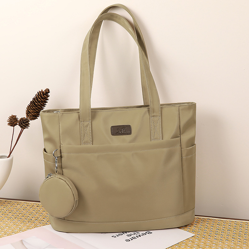 일본 대용량 다용도 숄더백 2025 새로운 패션 토트 백 학생 도서 가방 간단한 캐주얼 핸드백