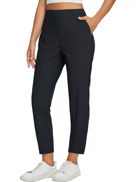 2025 New Aliexpress Amazon Hot Selling Women's High Waist Elastic Zipper Pocket Casual Pants