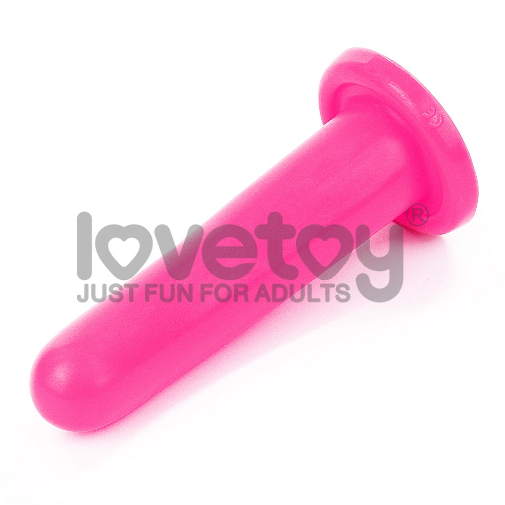 lovetoy Подлинно смоделированный розовый жидкокристаллический силиконовый дилдо-мидий женский мастурбатор LV1612