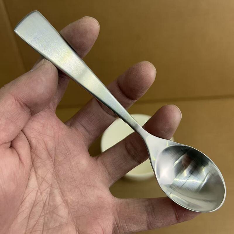 Danish Design Brand 18/10 Stainless Steel Adult Dessert Spoon, Baby Spoon, 304 Yogurt Spoon, Baby Food Spoon, Sandblasted Finish