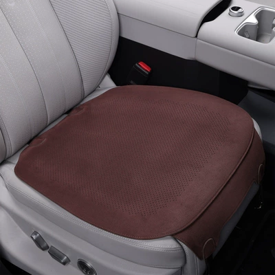 simple and thin design, suede leather, Four Seasons Pad - brown-1-single-cushion-for-the-front-row