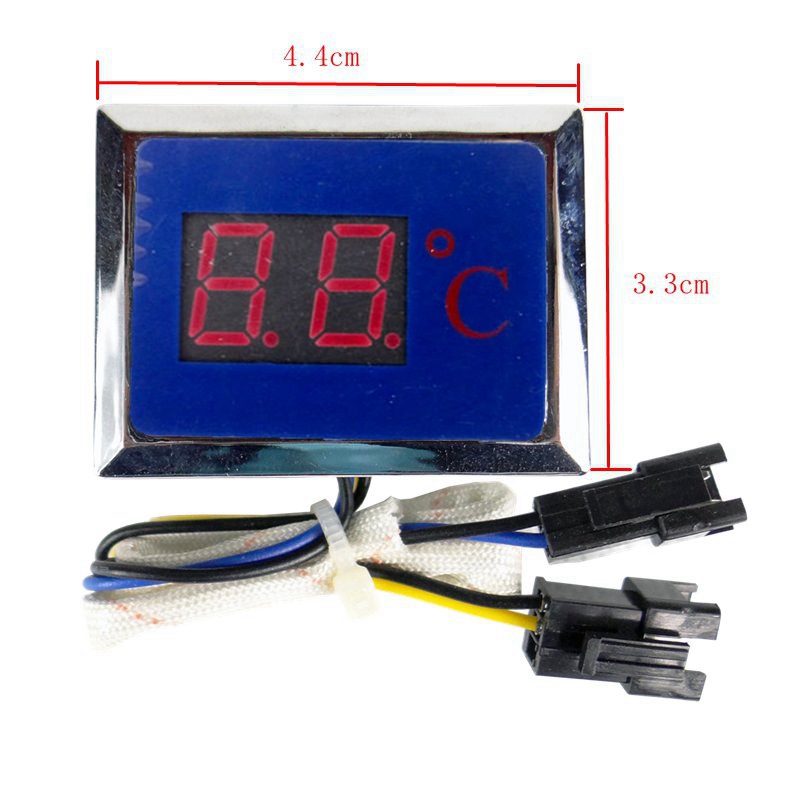 Temperatura del calentador de agua pantalla digital medidor fuerte gas de escape accesorios universales colección completa DC3V gas licuado