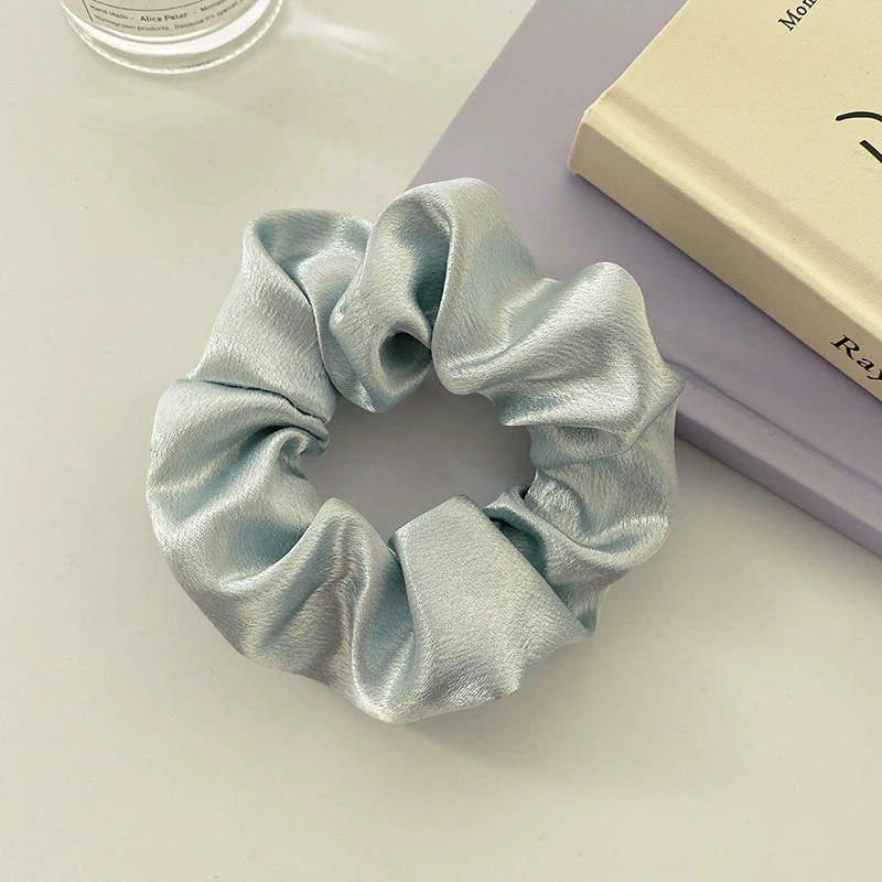 Ponytail Scrunchie Hair Rope, Satin French-Style, Simple Elegant Hair Accessory