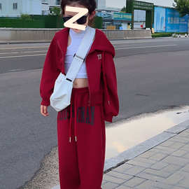 女童春装爵士舞舞蹈服套装2025新款中大童拉链外套哈伦裤两件套潮