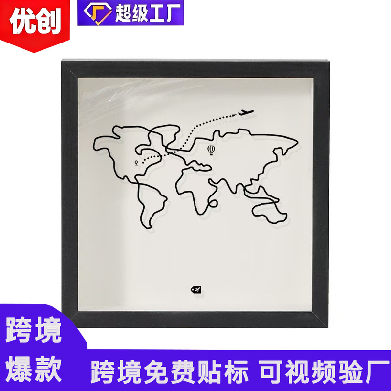 Tiktok Xiaohongshu Best-Selling Time Fragment Concert Tickets, Travel Ticket Stubs, Airline Tickets, Banknote Storage Photo Frames
