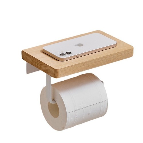 Log bathroom roll box facial tissue holder toilet roll solid wood holder facial tissue paper towel roll holder