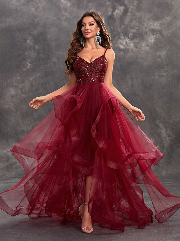 (Cross-border trading), evening dress, lifting effect