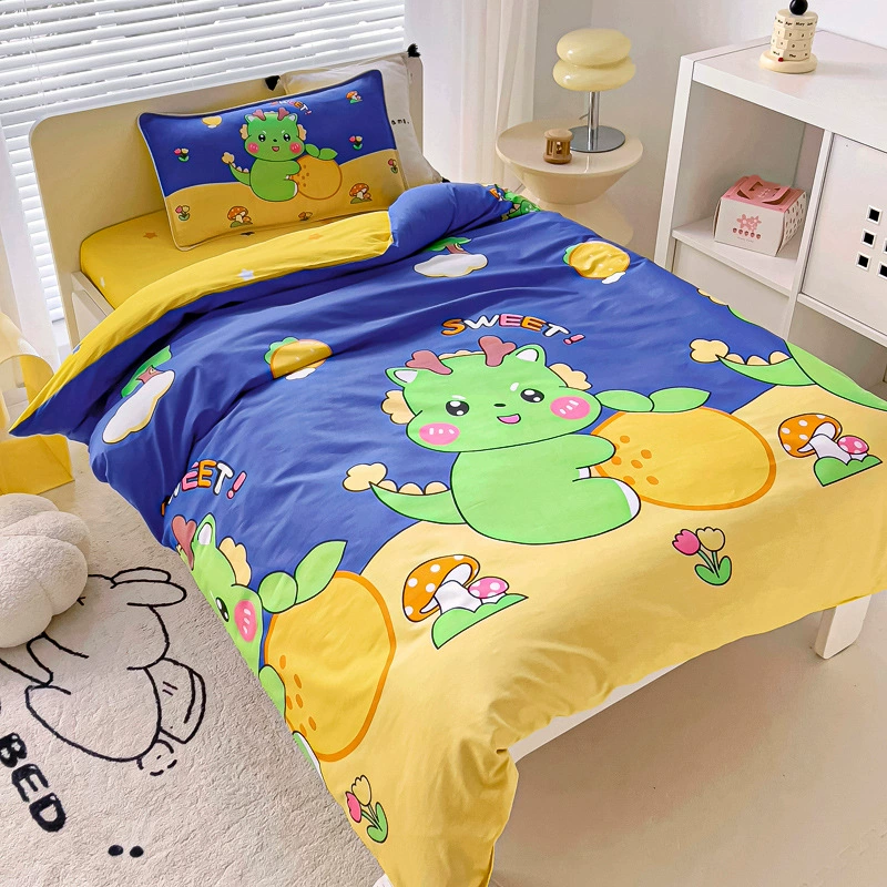 Хлопковая детская простыня для детского сада, набор для сна, матрац, набор 3 предмета, оптом