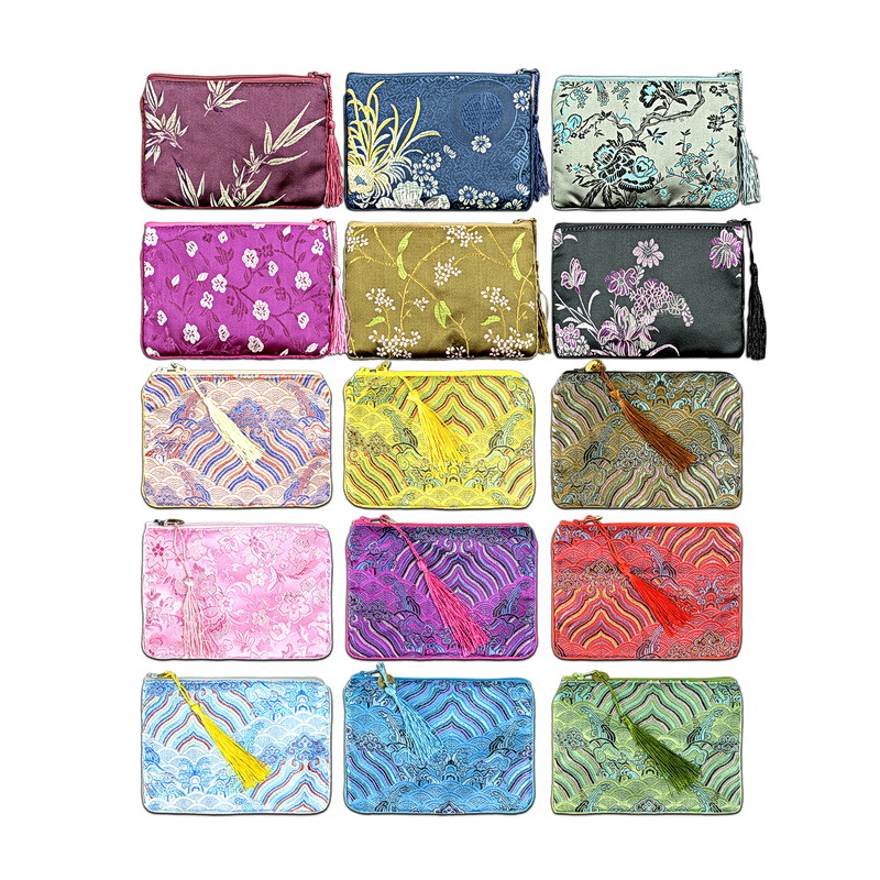 12*16 thickening Embroidery zipper Jewellery Jewelry bags Jewelry Storage comb packing Bracelet Customized customized