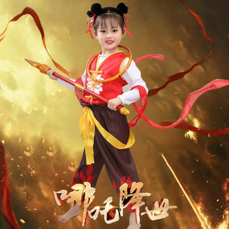 Шестьдесят один костюм для детей Хэллоуин косплей в китайском стиле аниме для мальчиков и девочек