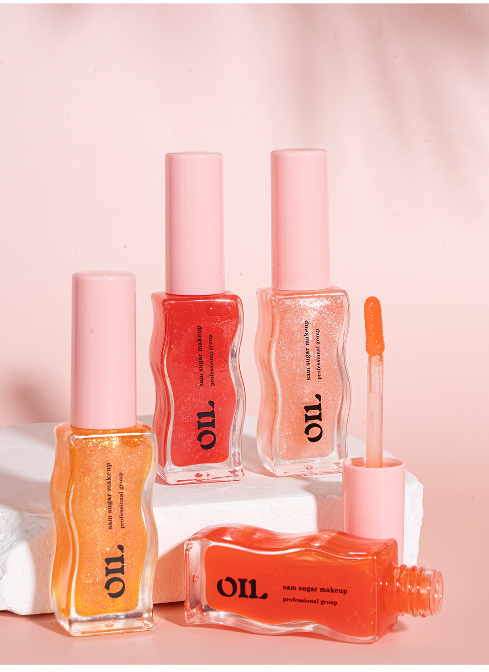 SAM SUGAR Fruit Honey Essence Lip Oil Lip Care Lotion Transparent Pearlescent Lip Gloss undefined