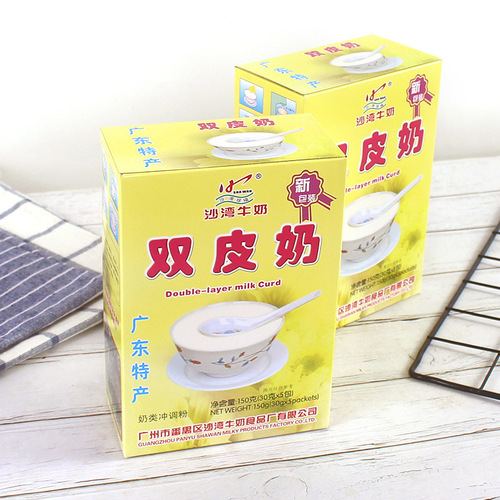 Shawan Zhenfu Double Skin Milk Guangdong Specialty Milk Powder Instant Leisure Drink Shawan Milk Dessert