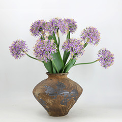 模造花単枝葱球花テニス花造花花束家庭装飾花芸ショーウインドー造景撮影道具