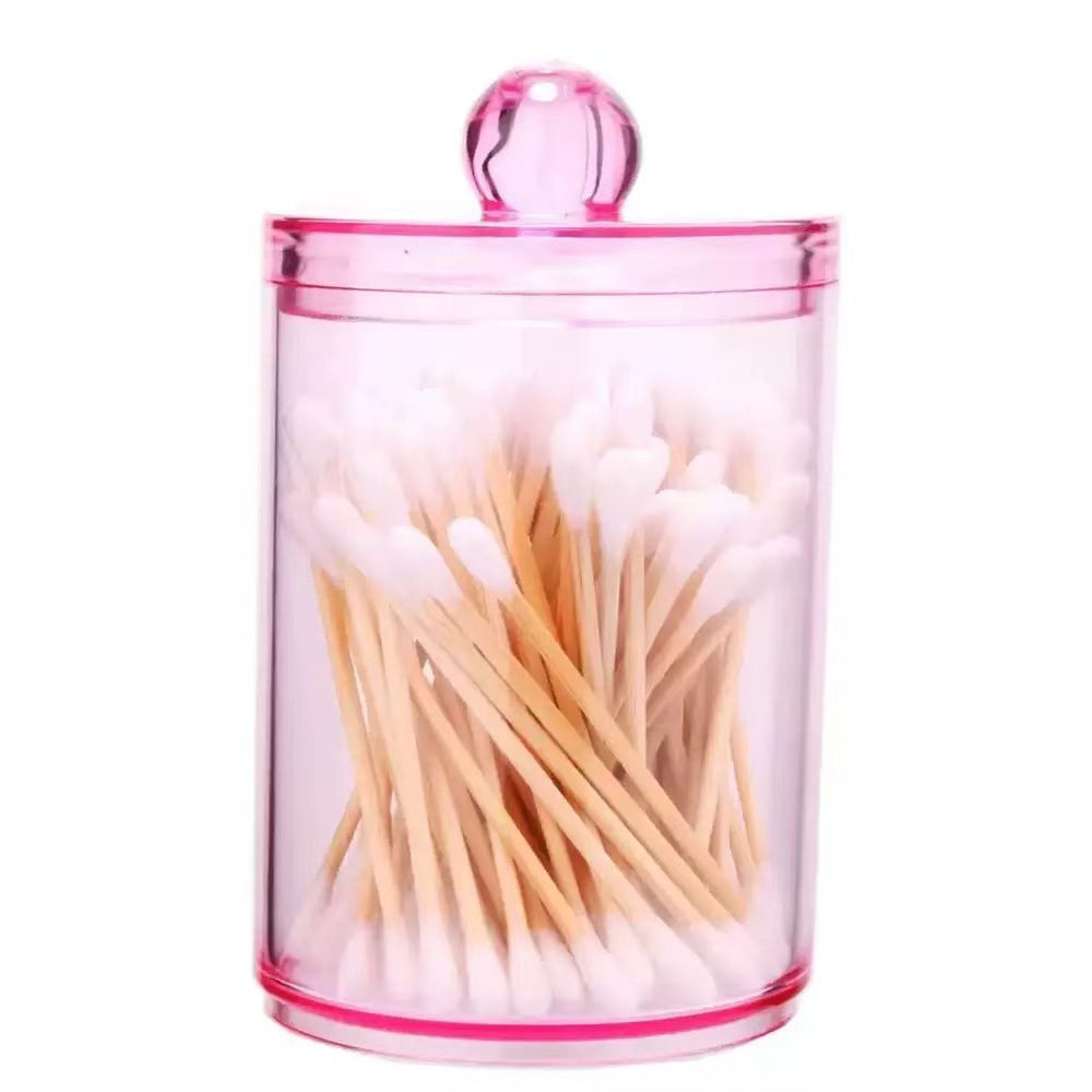 핑크색 원형 컵-핑크색 뚜껑