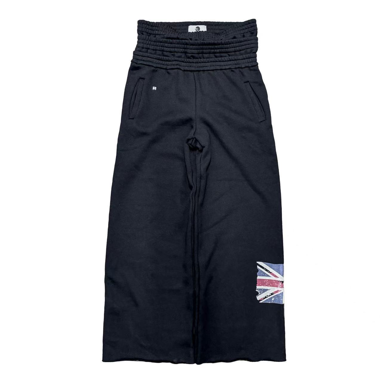 Europa y los Estados Unidos transfronterizos 2025 pantalones casuales de moda juvenil imprimido pantalones deportivos de bandera de moda pantalones cómodos de cintura alta pantalones largos