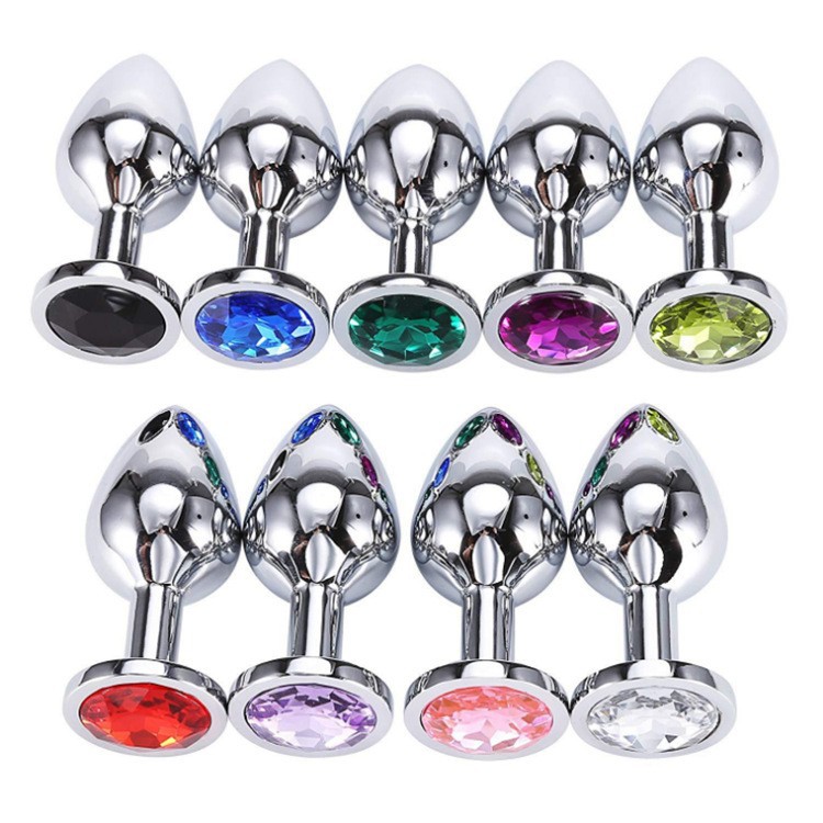 Metal anal plug sólido de acero inoxidable en forma de corazón anal plug para hombres y mujeres anal expansor de cola sm criminal equipo productos sexuales