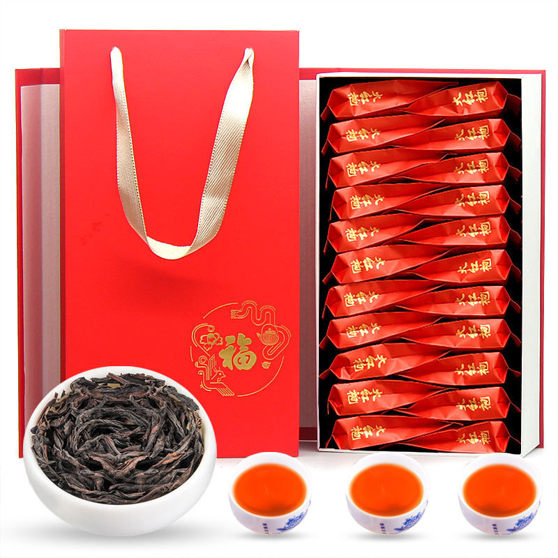 Black Tea Leaves, Da Hong Pao, Cinnamon Oolong Tea Gift Box Set, Zhengshan Xiaozhong, Jin Jun Mei, New Year Gift Package with Free Shipping