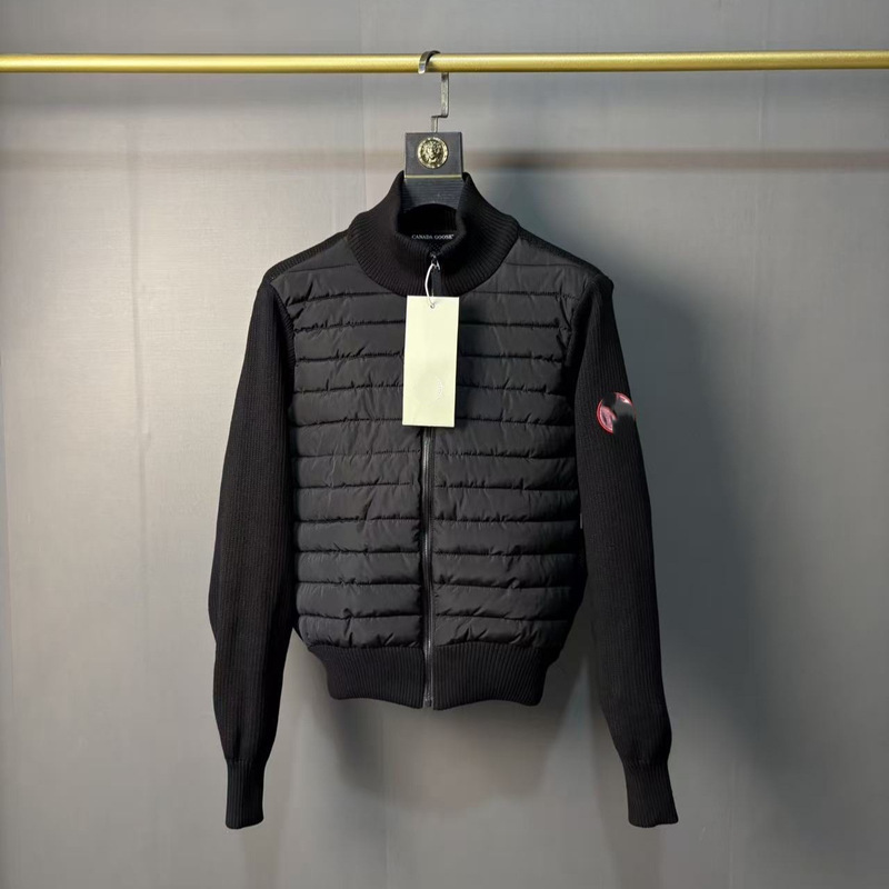 Men's Knitted Sweater with Full Zipper, Lightweight down Knitted Jacket, Canadian Style Coat, 2026 Winter Model Men's Knitted Sweater with Full Zipper, Lightweight down Knitted Jacket, Canadian Style Coat, 2026 Winter Model