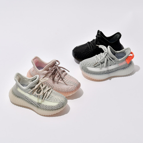 Children's Sports Shoes Spring and Autumn New Boys Middle Children Baby Net Shoes Breathable Girls Running Shoes Children Coconut Shoes