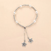 Silver round beads, universal advanced bracelet, jewelry, European style, light luxury style, high-quality style, wholesale