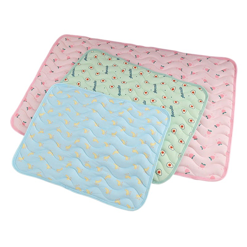 Estera del animal doméstico del verano sensación fría mascota estera fresca gato y perro sofá cojín de seda de hielo sensación fresca transpirable estera del animal doméstico perro estera fresca