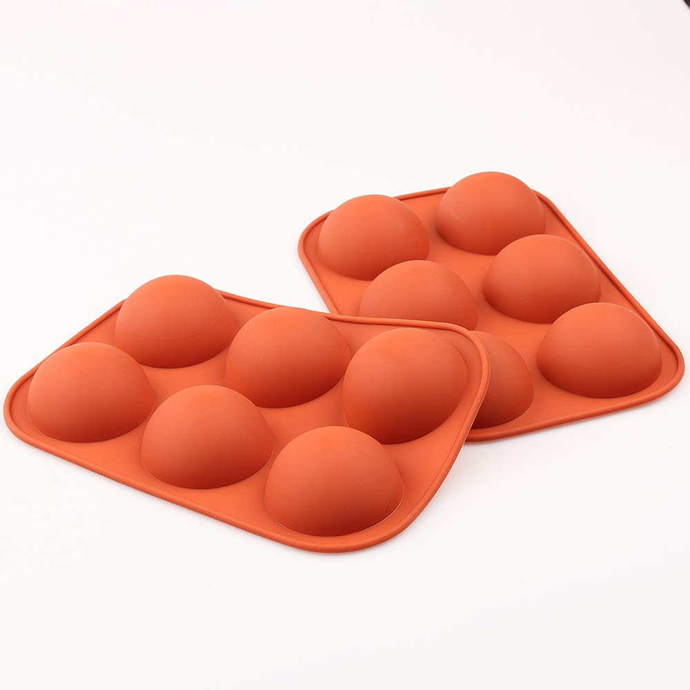 Molde Semiesférico para Chocolate de 6 Cavidades, Silicona, para Repostería