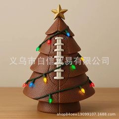 跨境新款Football Christmas Tree Decor趣味球圣诞树装饰