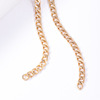 Grinding chain Banding Shoulder strap diy7mm Gilt Metal Packet chain 2mm Small fragrant wind chain