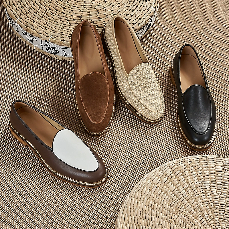 Мужские дышащие туфли Lefu из мягкой кожи один педаль мужские туфли с толстой подошвы легкие ножки повседневные туфли из коровьей кожи