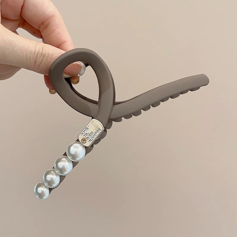 Clip de agarre grande para mujer 2025 nuevo clip de tiburón de alta calidad para la parte posterior de la cabeza horquilla de temperamento de otoño e invierno horquilla para el cabello accesorios para el cabello