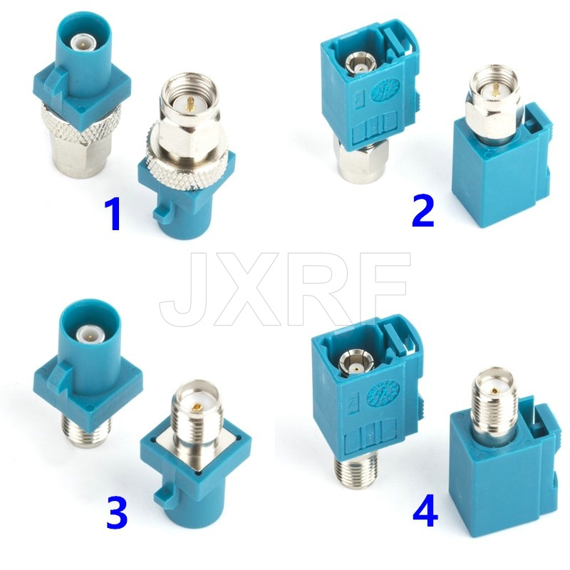 FAKRA-JK/SMA-JK汽车连接器Z型万能FAKRA公母转SMA公母头转换接头