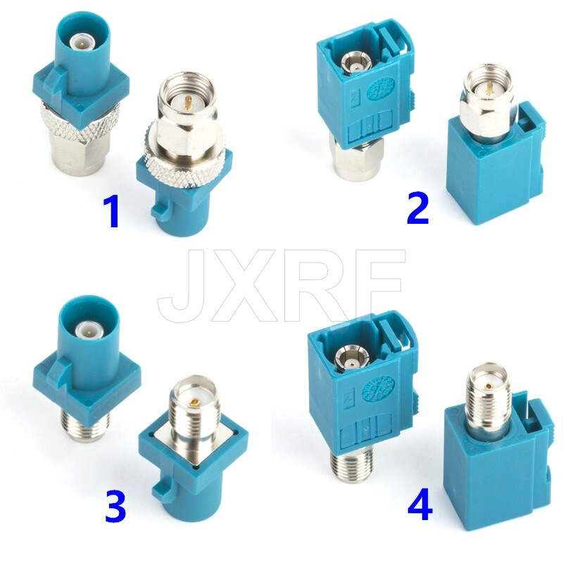 Fakra-Jk/Sma-Jk Automotive Connector Z-Type Universal Fakra Male-Female to Sma Male-Female Adapter Fakra-Jk/Sma-Jk Automotive Connector Z-Type Universal Fakra Male-Female to Sma Male-Female Adapter