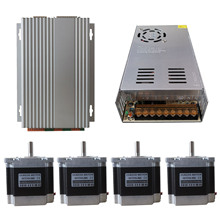4 Axis CNC Kit 1.26Nm(178.5oz.in) Nema23 Stepper Motor Drivr