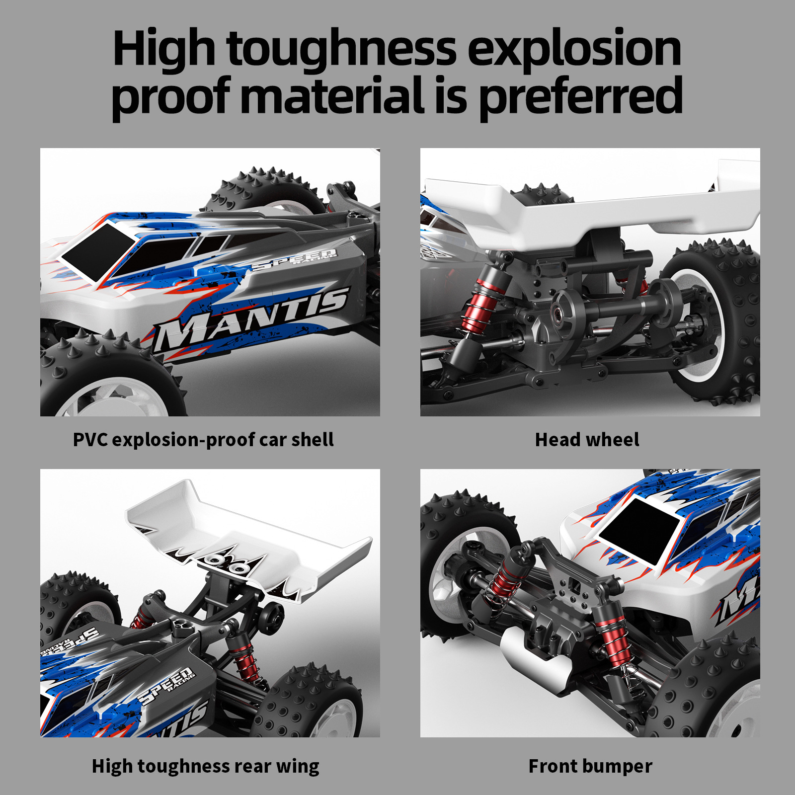 Professional four wheel drive high speed brushless remote control car, off-road racing car 3