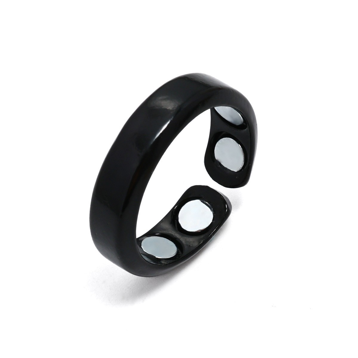 Conjunto magnético superventas transfronterizo, anillos y pulseras ajustables brillantes de moda europea y americana para parejas image 21