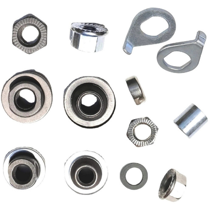 Bicycle Front and Rear Axle Nut Front and Rear Axle Fittings Nut Screw with Block Solid Front and Rear Block Bicycle Front and Rear Axle Nut Front and Rear Axle Fittings Nut Screw with Block Solid Front and Rear Block