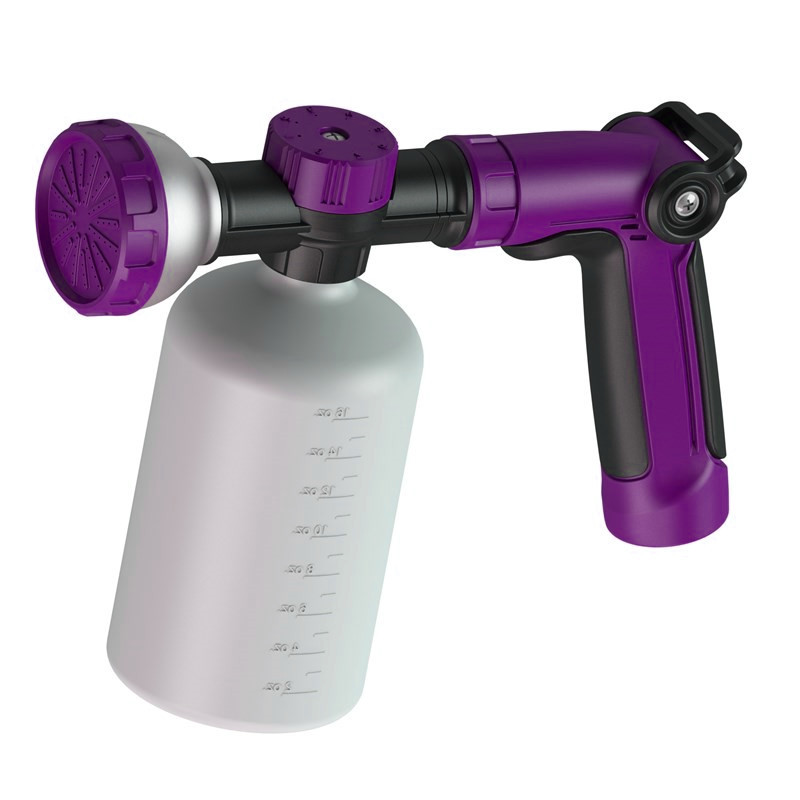 新款紫色泡沫枪