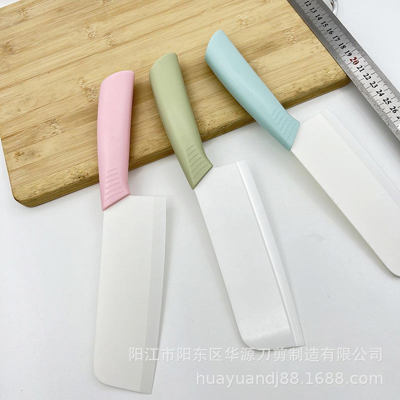 Yuantao in stock Kitchen Nordic Color 6 Inch Ceramic Kitchen Knife Chinese Slice Meat Cutter Household Cutting Knife Ceramic Knife