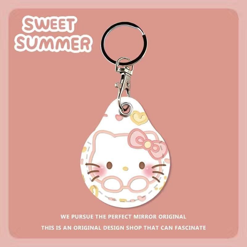 Access Control Card Holder, Water Drop-Shaped Sensor Keychain Pendant, Community Ic Card Octopus Card Round Protective Cover, Pacha Dog