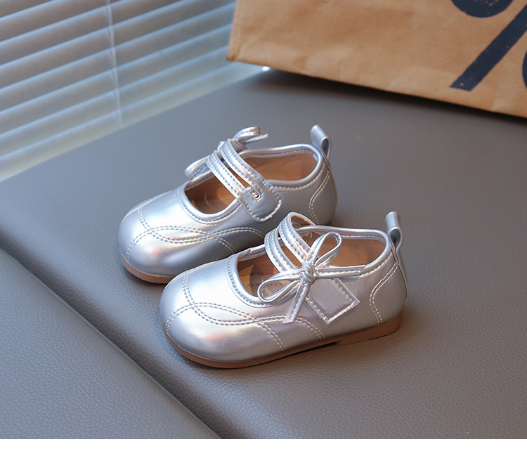 Kinder Prinzessin Lederschuhe Mit Schleife Für Kleine Mädchen_voghion.com