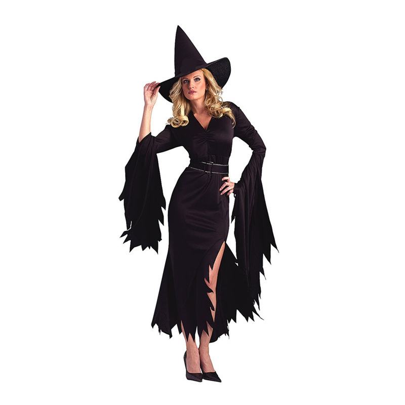 Halloween para adultos cosplay vestido de bruja club nocturno fiesta de disfraces para adultos cosplay traje de bruja