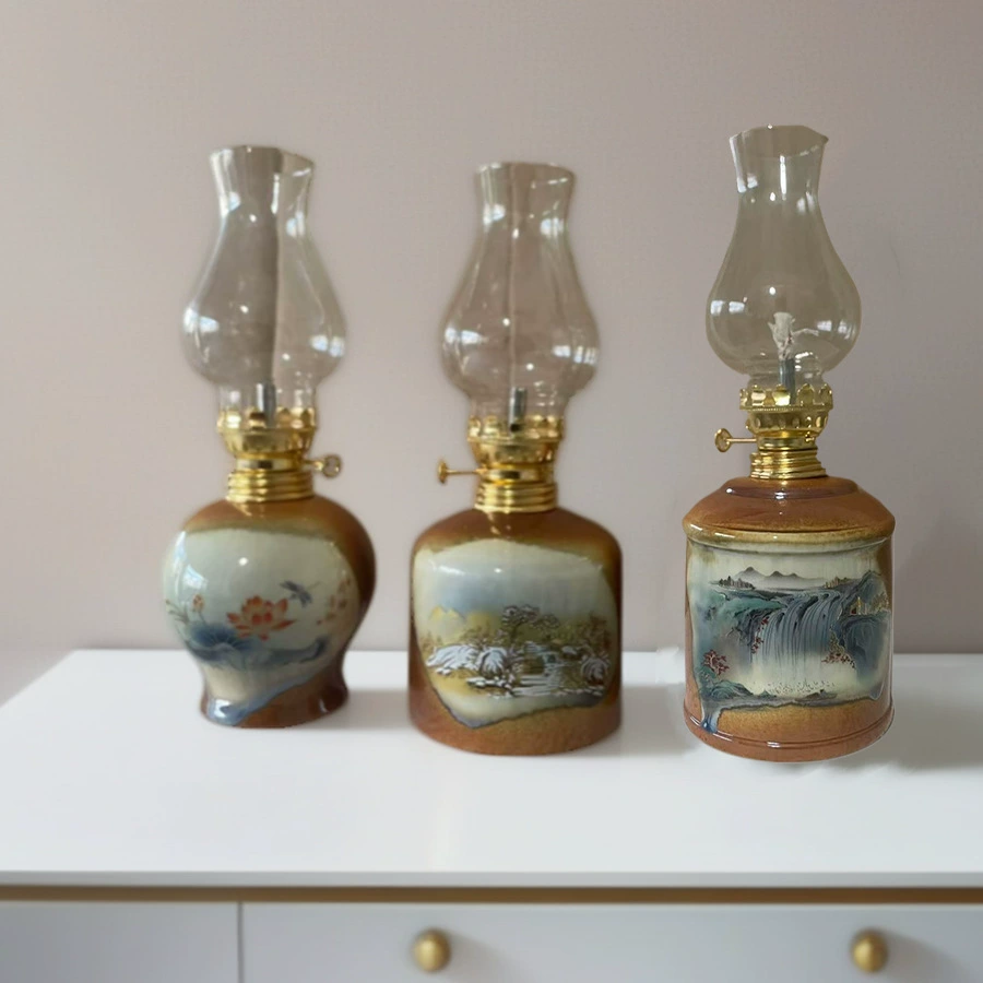 Ceramic creative lights handmade for camping, decorations