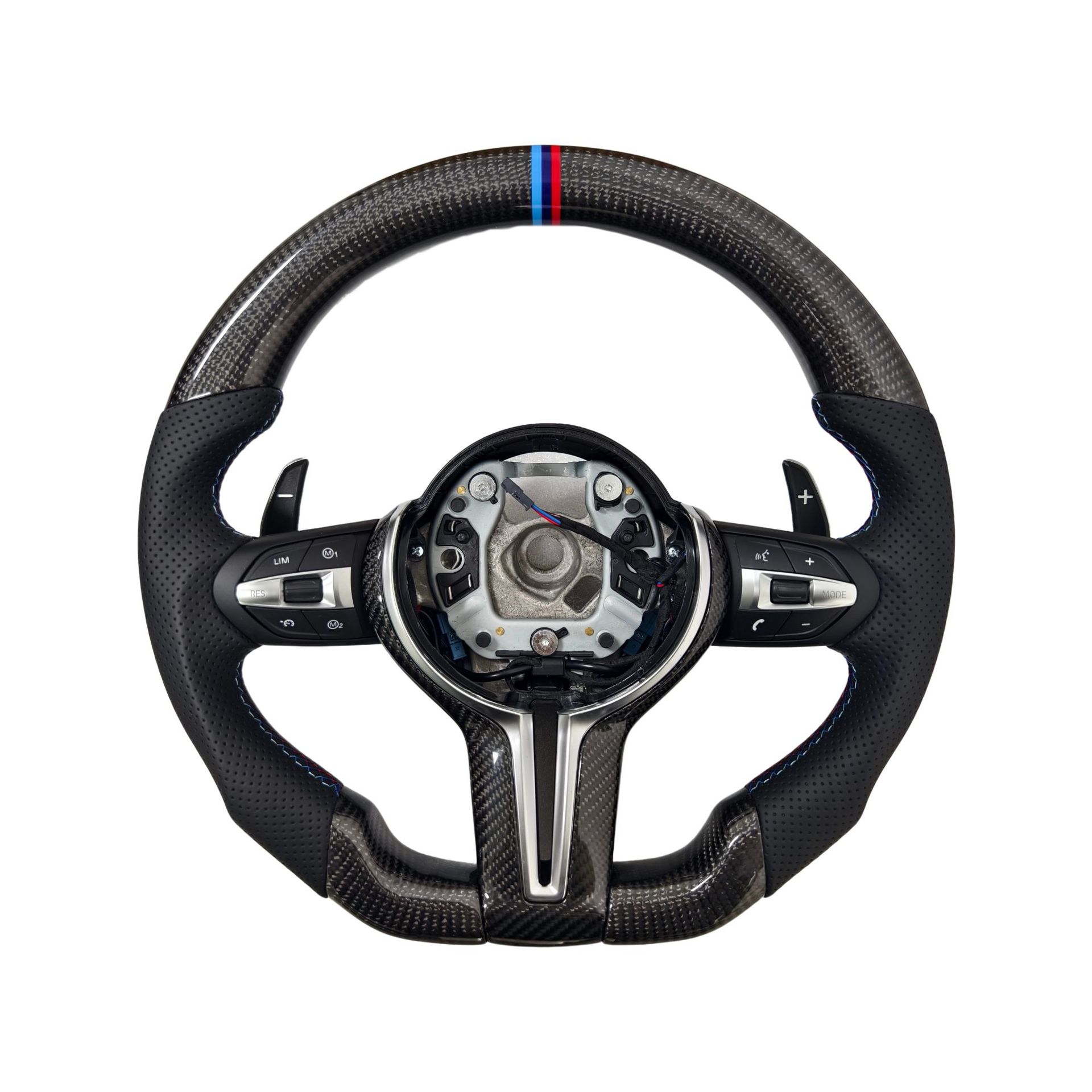 Suitable for Bmw 1234567 Series X1X2X3X4X5X6F02F10F30F15F20 Sports Flats Bottom Carbon Fiber