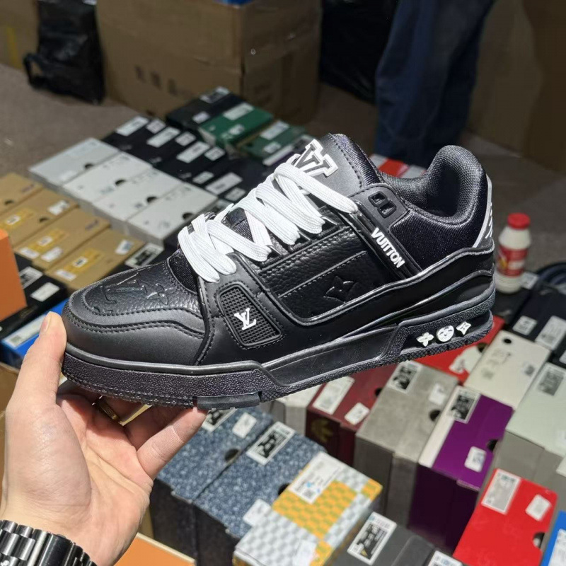 Comercio exterior Putian puro cuero original entrenador de burro de goma vacía zapatos de skate gorda para hombres y mujeres de alto lujo zapatos deportivos casuales