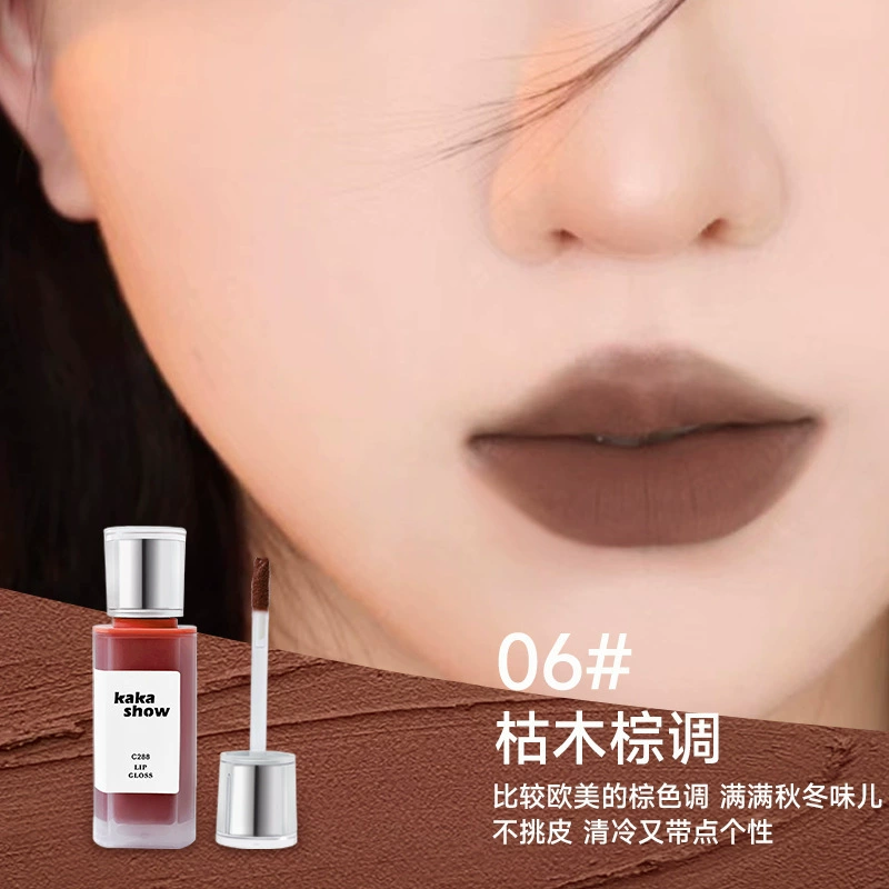 Lip gloss, matte lip balm, lipstick, translucent shading