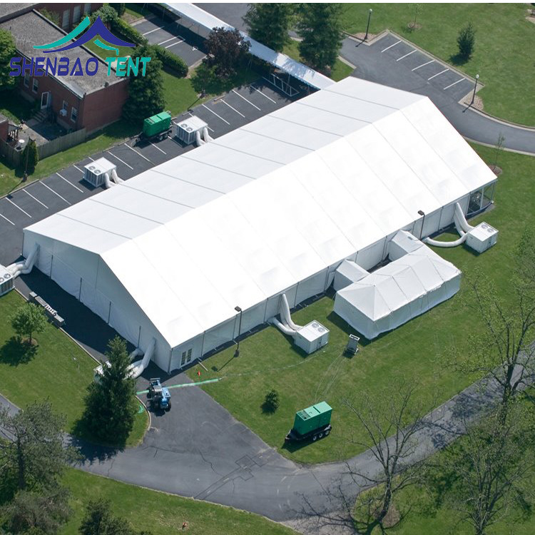 25米跨度白色PVC户外遮阳奠基活动帐篷 大型户外展览帐篷