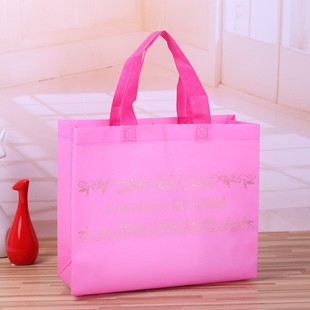 Internet Celebrity Non-Woven Bag Handbag Ready-Made Logo Printed Canvas Shopping Bag Environmentally Friendly Bag Processing Large Clothing Bag