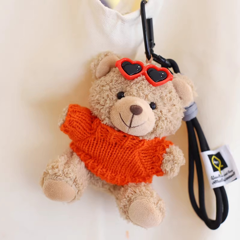 Teddy Bear bolsos colgantes muñecas bolsas de peluche llaveros bolsas de muñecas Teddy Bear muñecas eventos regalos impresión logo